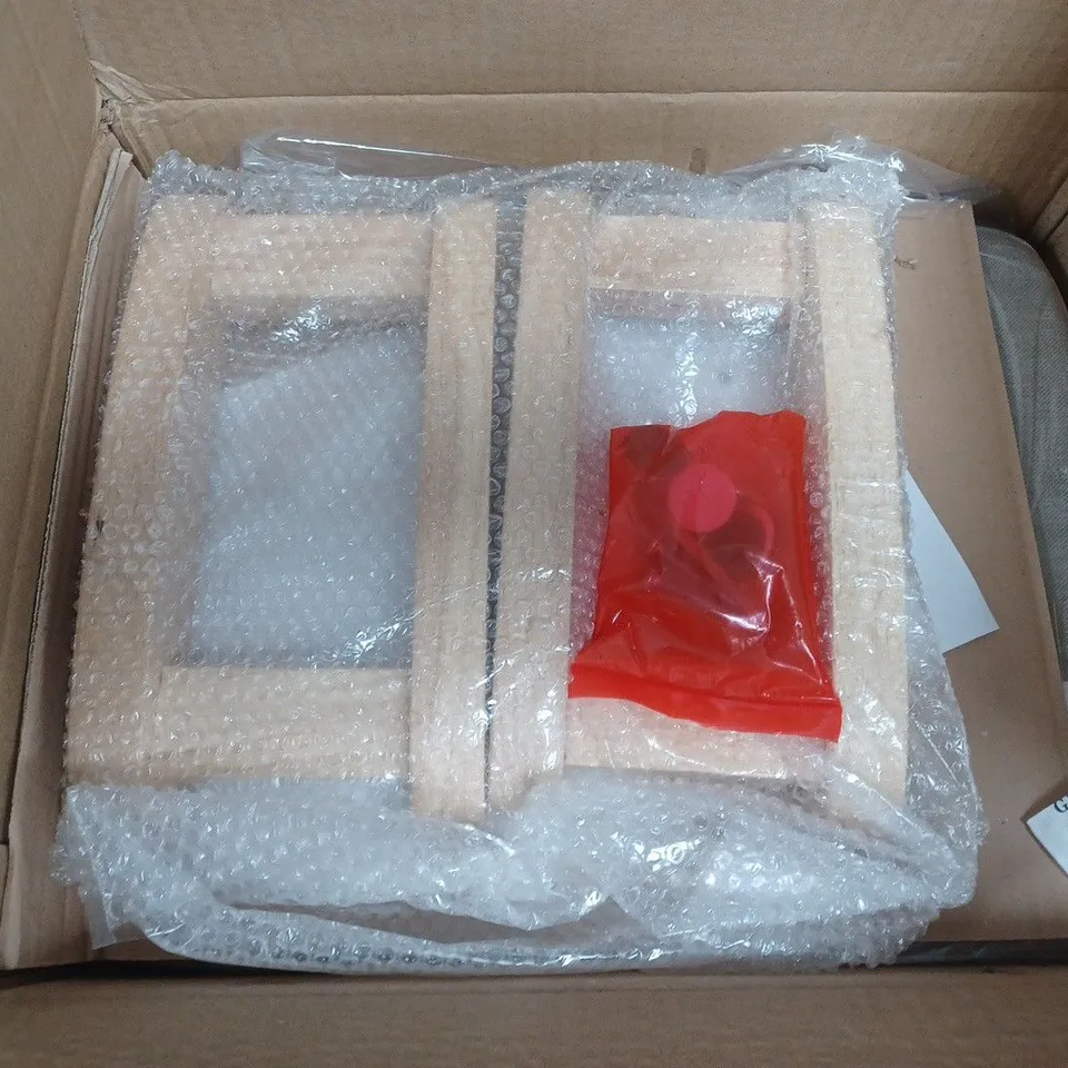 BOXED LIVING AND HOME FOOTSTOOL IN KHAKI
