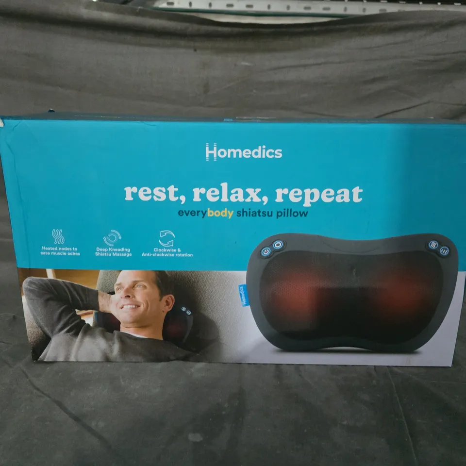 BOXED HOMEDICS SHIATSU PILLOW MASSAGER 