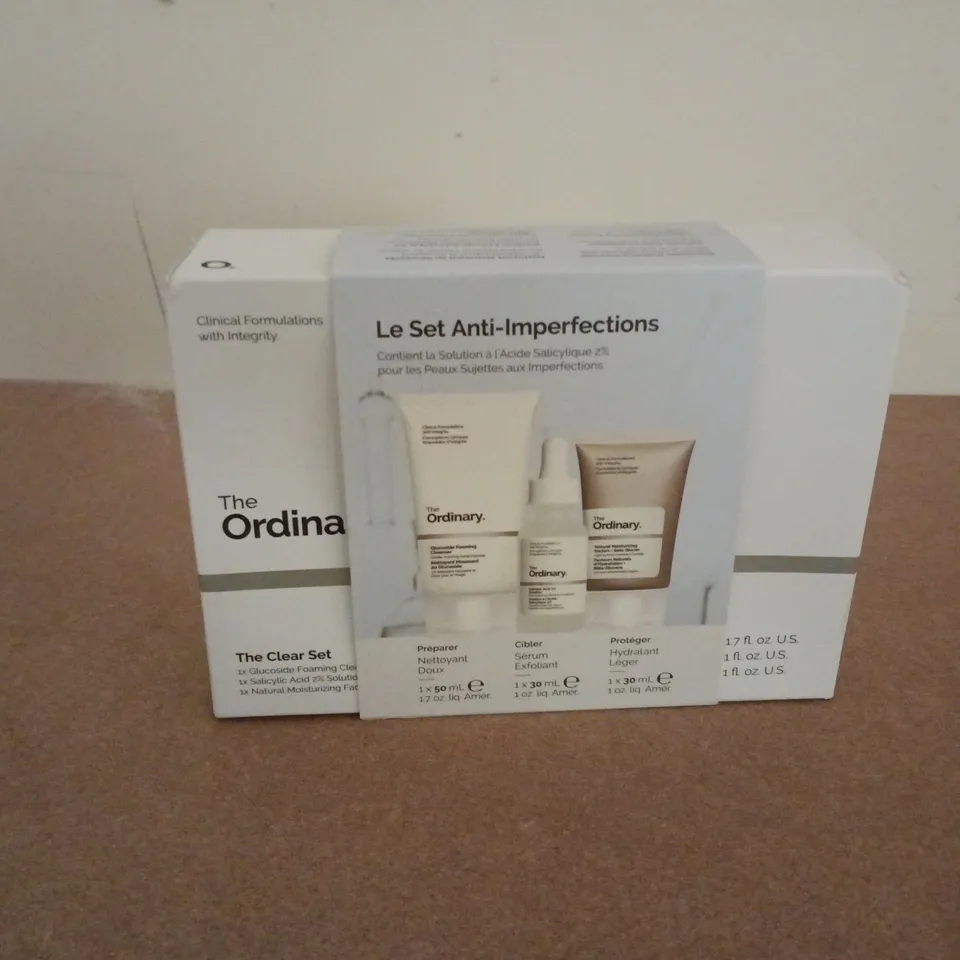 BOXED THE ORDINARY CLEAR SET FOR BLEMISH-PRONE SKIN