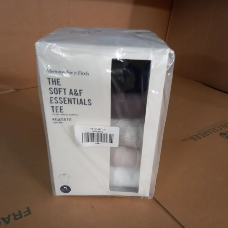 ABERCROMBIE & FITCH THE SOFT ESSENTIAL 5-PACK OF T-SHIRTS - XS