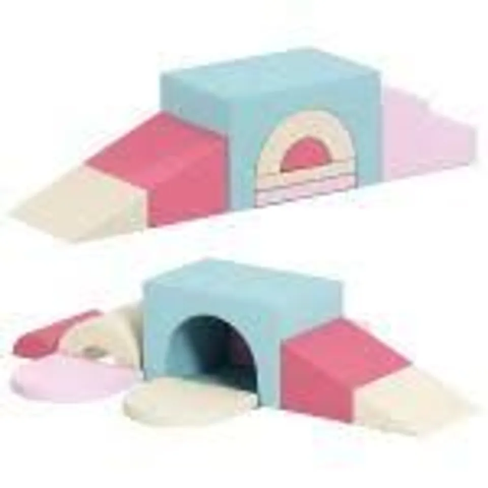 BOXED COSTWAY NATURAL CAT HOUSE WITH SCRATCHING POST
