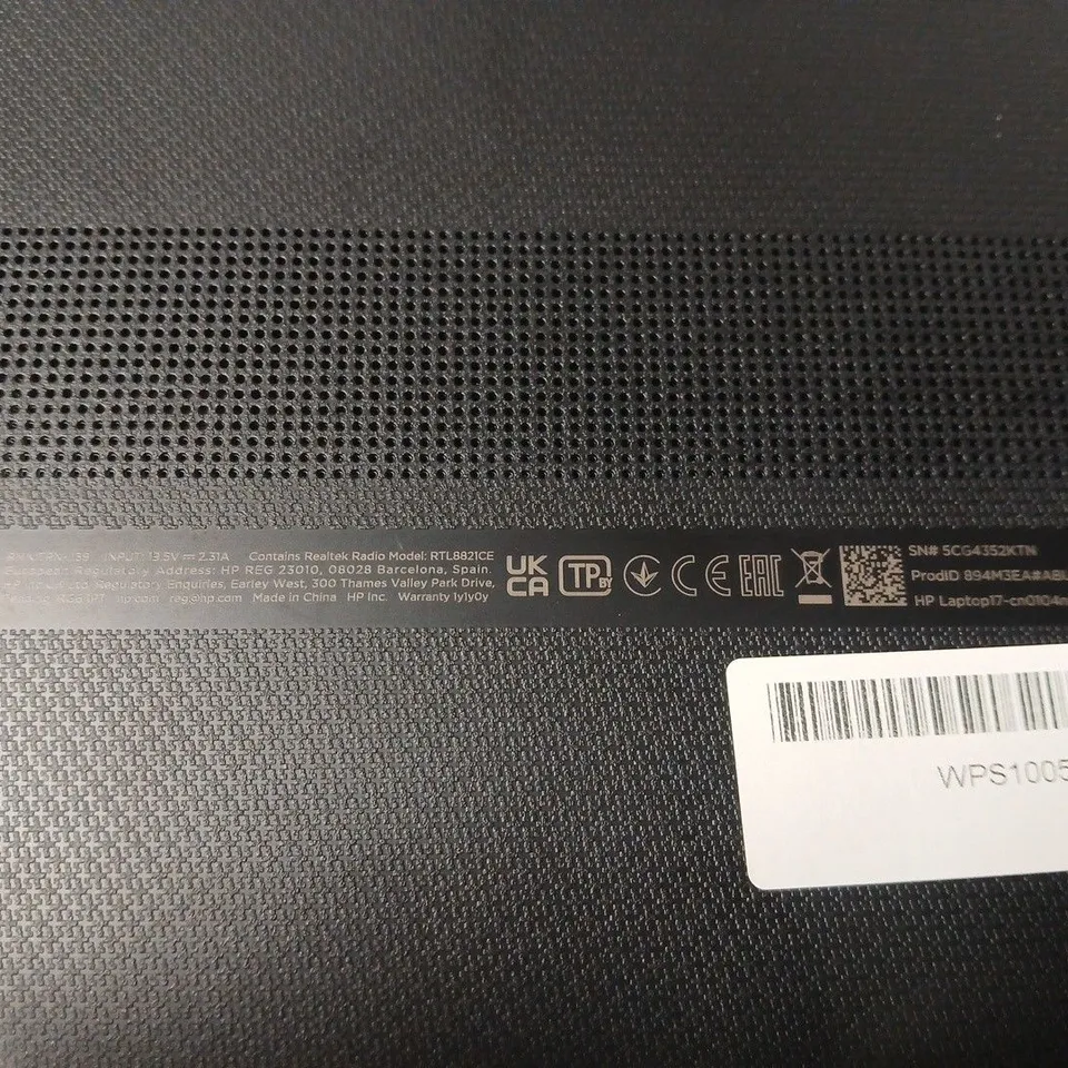 HP LAPTOP17 COMPUTER – BLACK