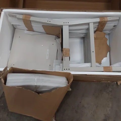 BOX CONTAINING 4X DESIGNER WOODEN DINING CHAIRS - GREY (1 BOX)