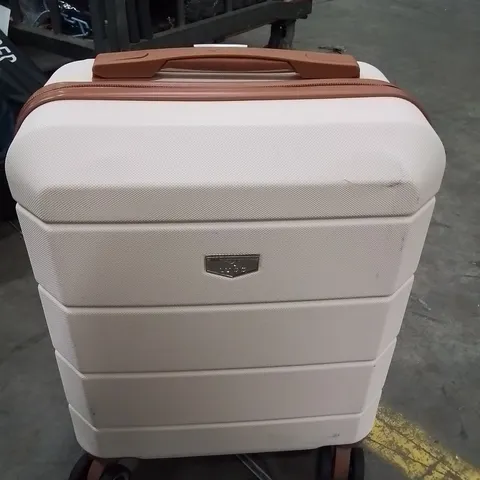 LUGG TRAVEL CABIN BAG CREAM&BROWN 