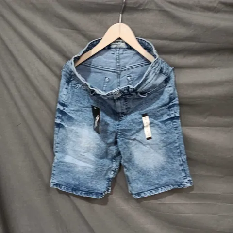 DENIM SHORTS – LIGHT WASH, WIDE-LEG, HIGH-RISE (SIZE S) MARTIN BRAND