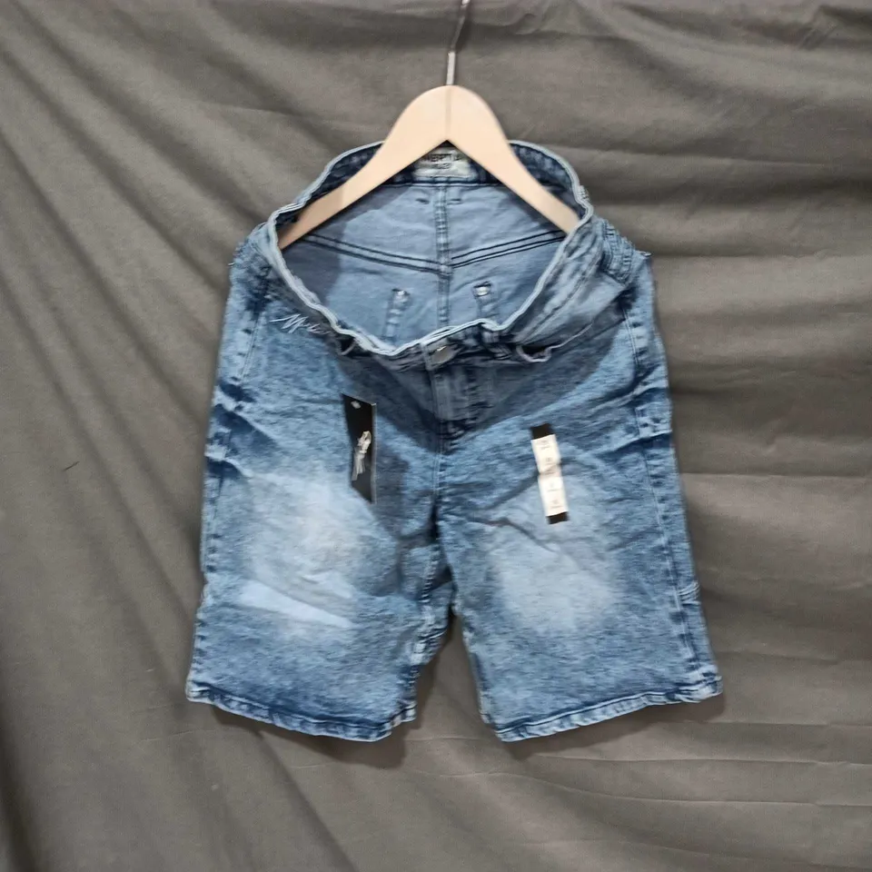 DENIM SHORTS – LIGHT WASH, WIDE-LEG, HIGH-RISE (SIZE S) MARTIN BRAND
