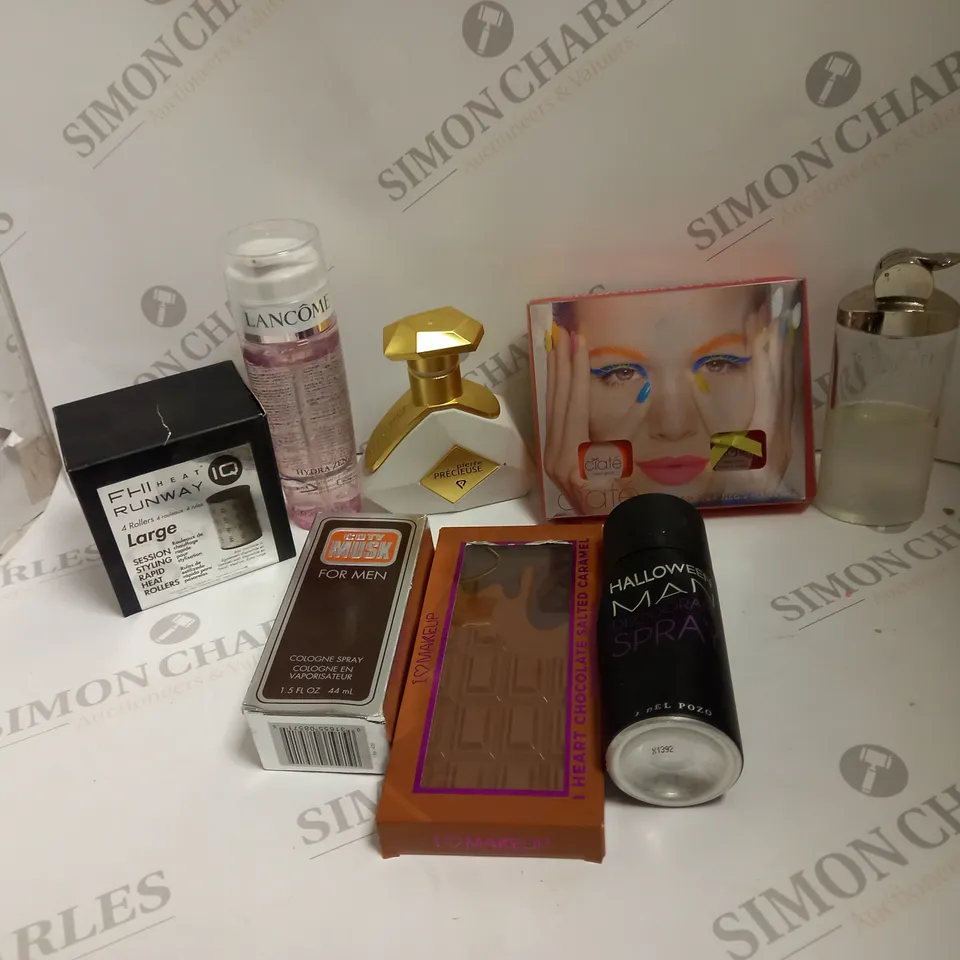 BOX OF APPROX 10 ASSORTED BEAUTY ITEMS TO INCLUDE LANCOME, PIERRE PRECIEUSE AND COTY MUSK 