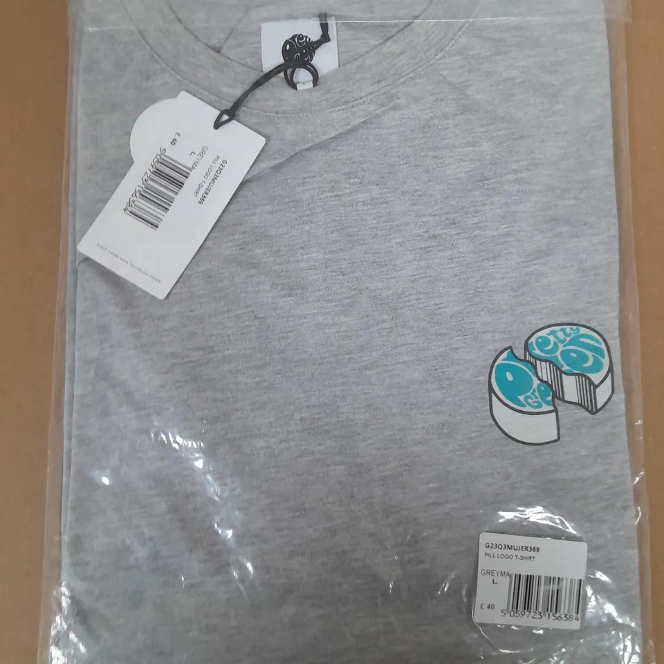 PRETTY GREEN PILL LOGO T-SHIRT - SIZE LARGE
