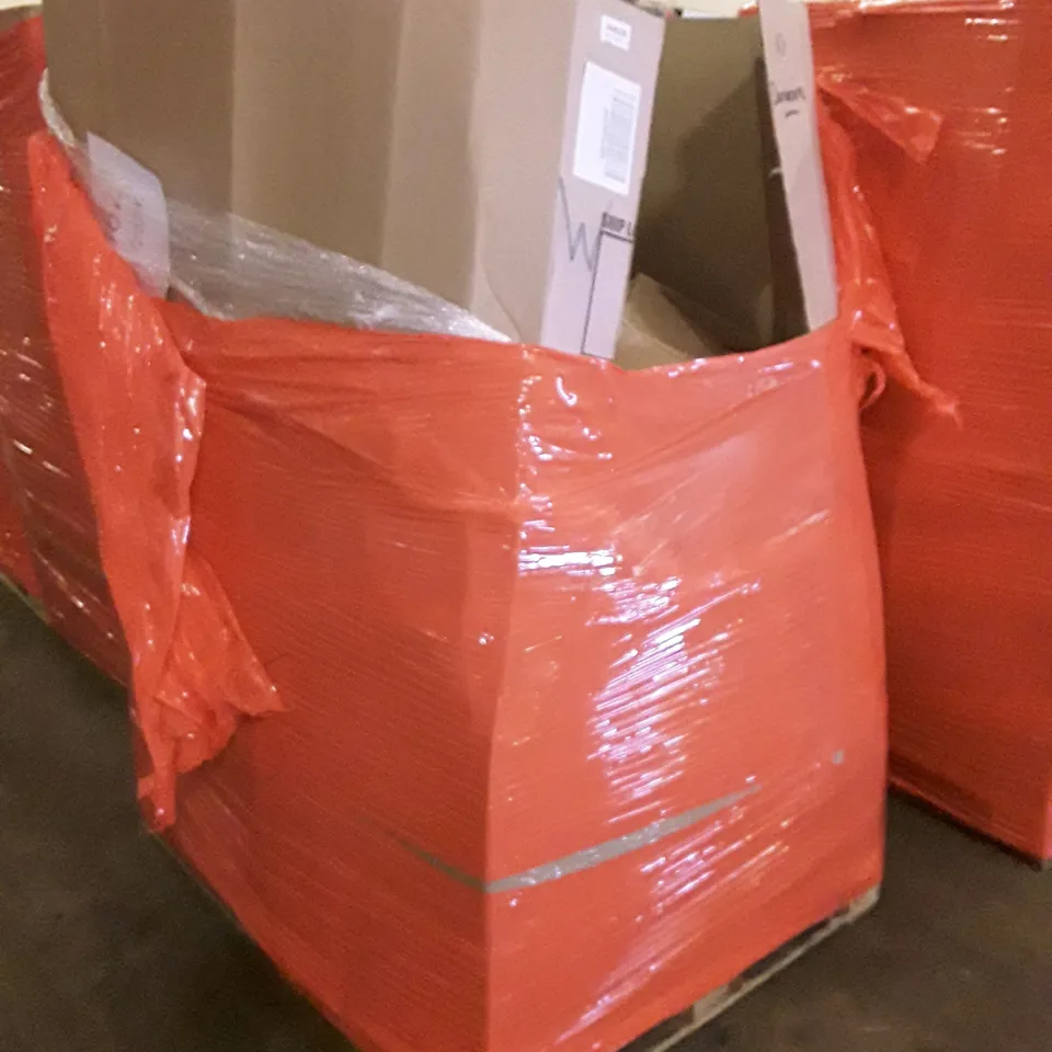 PALLET OF ASSORTED PRODUCTS INCLUDING ELECTRICAL CONVECTOR HEATER, ROTARY DEHUMIDIFIER, CLOTHES RAIL, TOILET SEAT, POP UP TENT