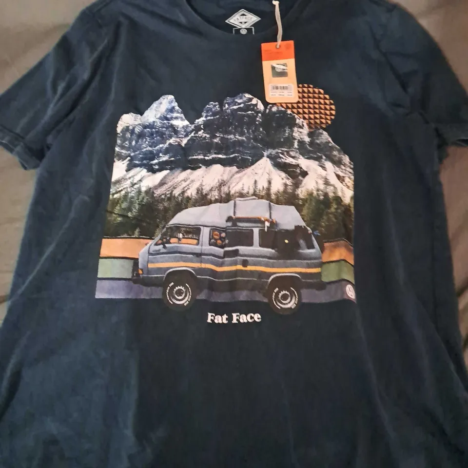 FAT FACE VW PHOTO TEE IN NAVY - UK XXL