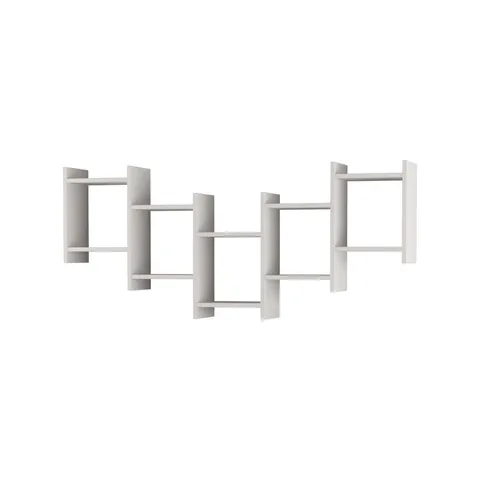 BOXED BAT MODERN STYLISH SHELF IN WHITE