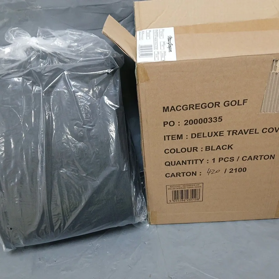 MACGREGOR GOLF DELUXE TRAVEL COVER BLACK