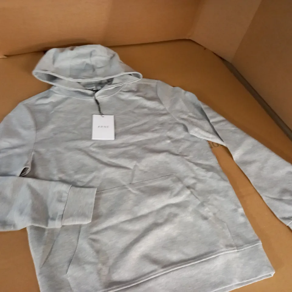 ARNE LUXE HOODIE IN GREY - M