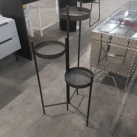 DESIGNER 3-TIER METAL PLANT POT STAND