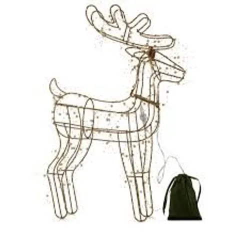 SARA DAVIS 60CM PRE LIT BEADED REINDEER
