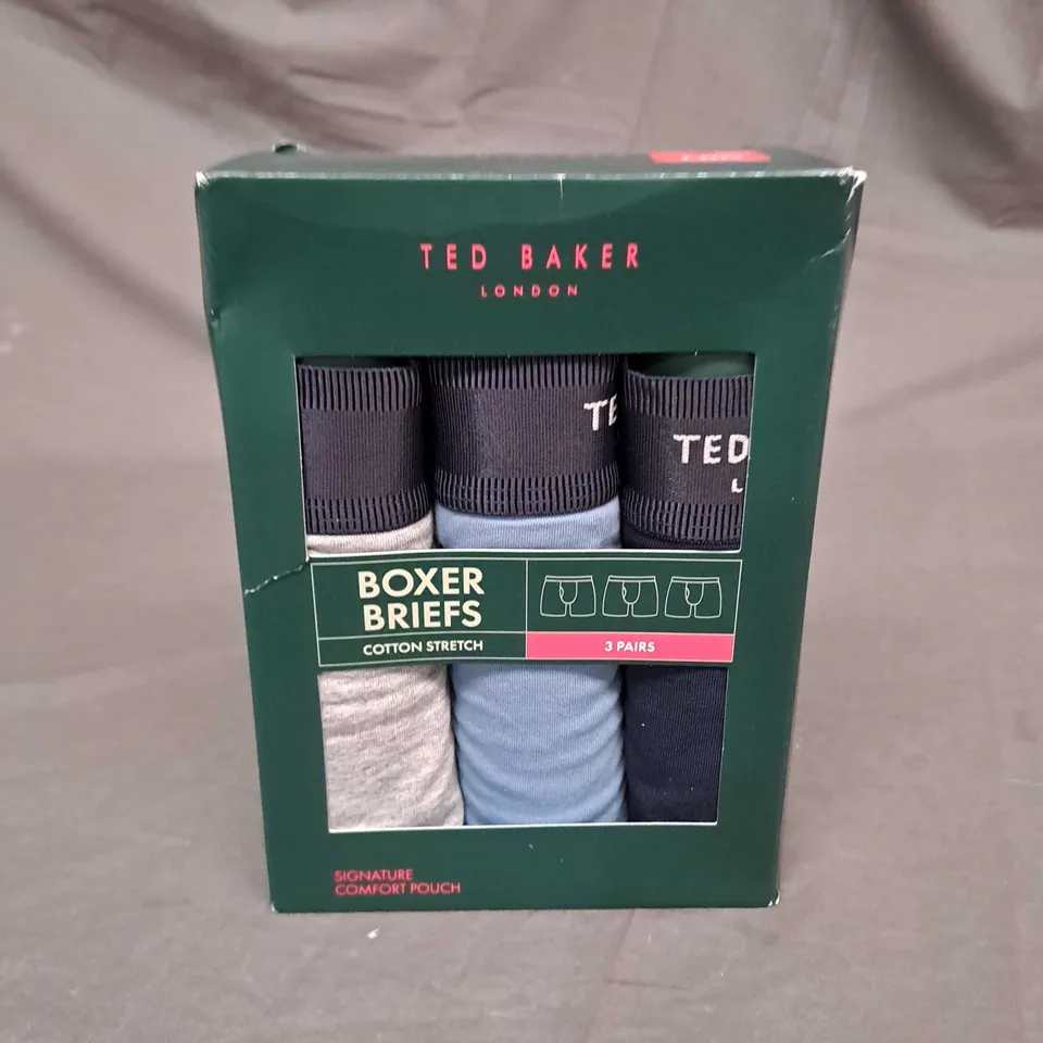 TED BAKER LONDON BOXER BRIEFS 3 PAIRS - LARGE