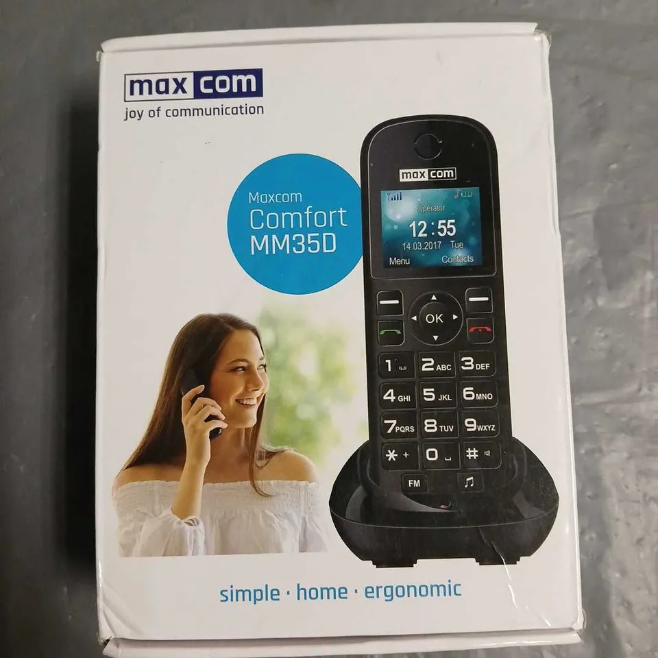 BOXED MAXCOM COMFORT MM35D HOME PHONE