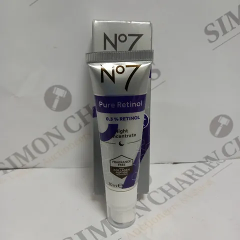 BOXED No7 PURE RETINOL 0.3% RETINOL NIGHT CONCENTRATE 30ML