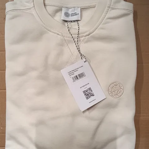 BRAND NEW BRASS MONKEY SWEATS - OFF WHITE SIZE L APPROXIMATELY 12