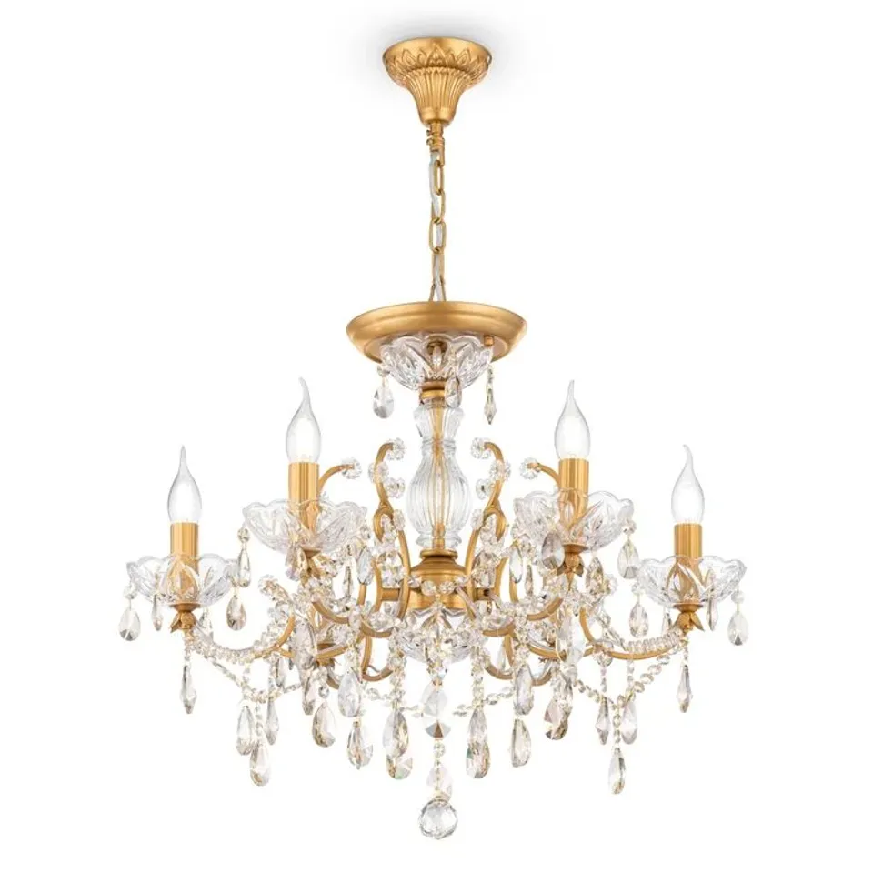 BOXED MAYTONI 6 LIGHT CANDLE STICK CHANDELIER 