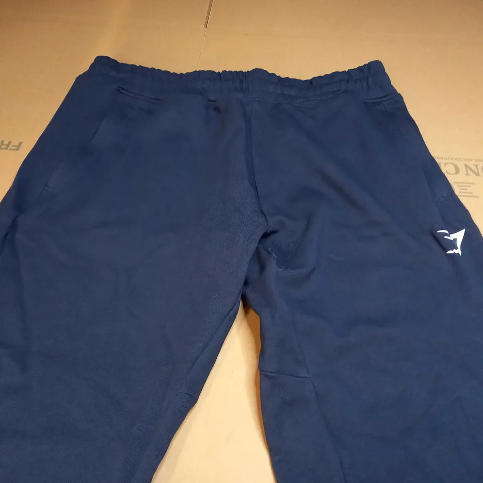 GYMSHARK STAIGHT LEG JOGGERS IN NAVY - MEDIUM