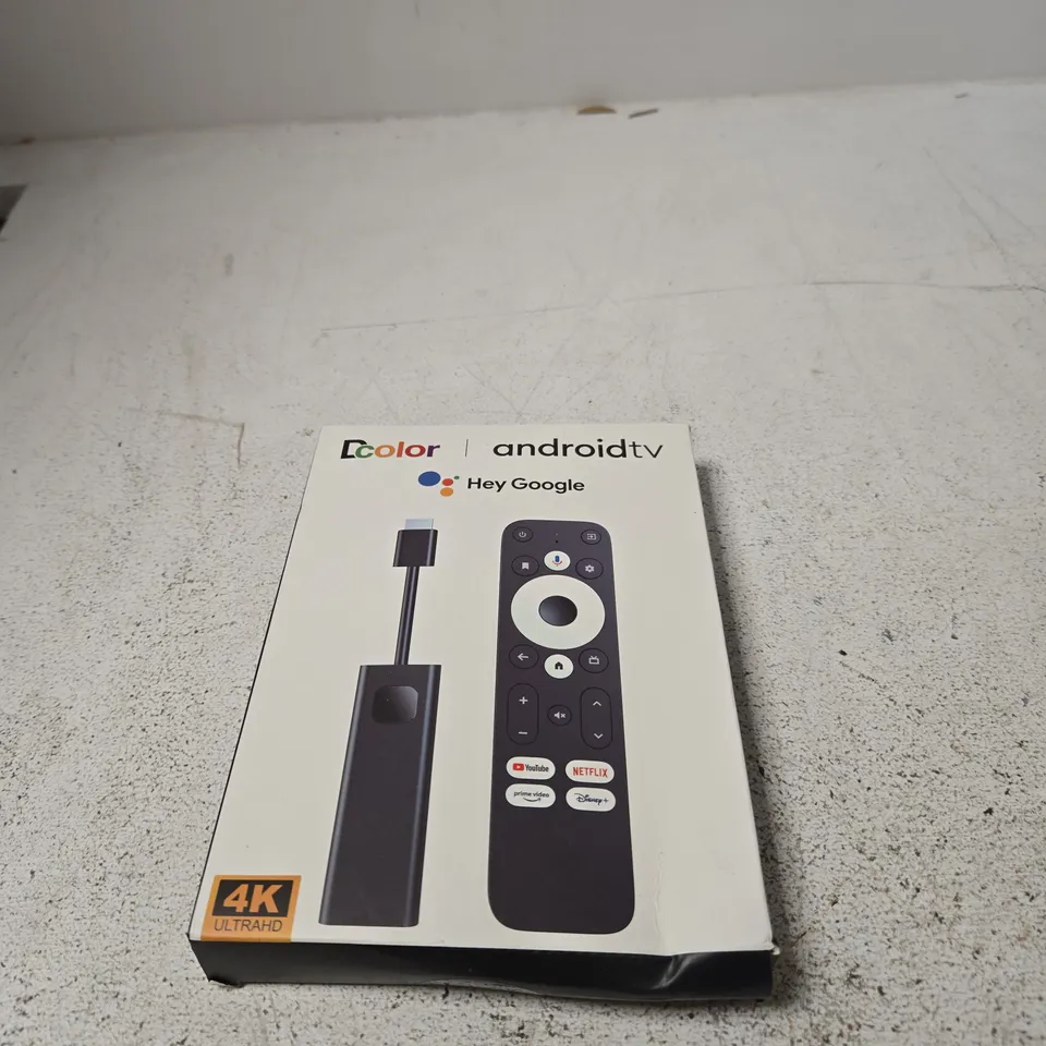 ANDROID TV STREAMING BOX WITH REMOTE – 4K ULTRA HD, BOXED