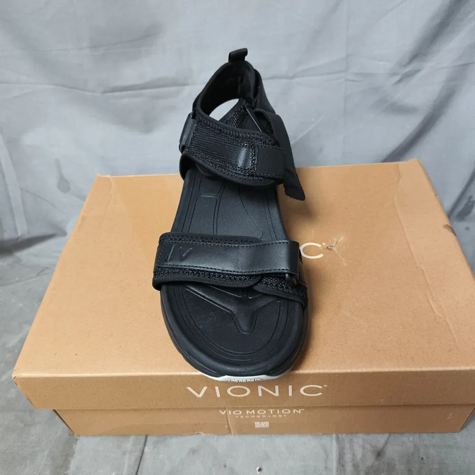 VIONIC MEN'S BLACK STRAPPY SANDALS UK SIZE 6.5