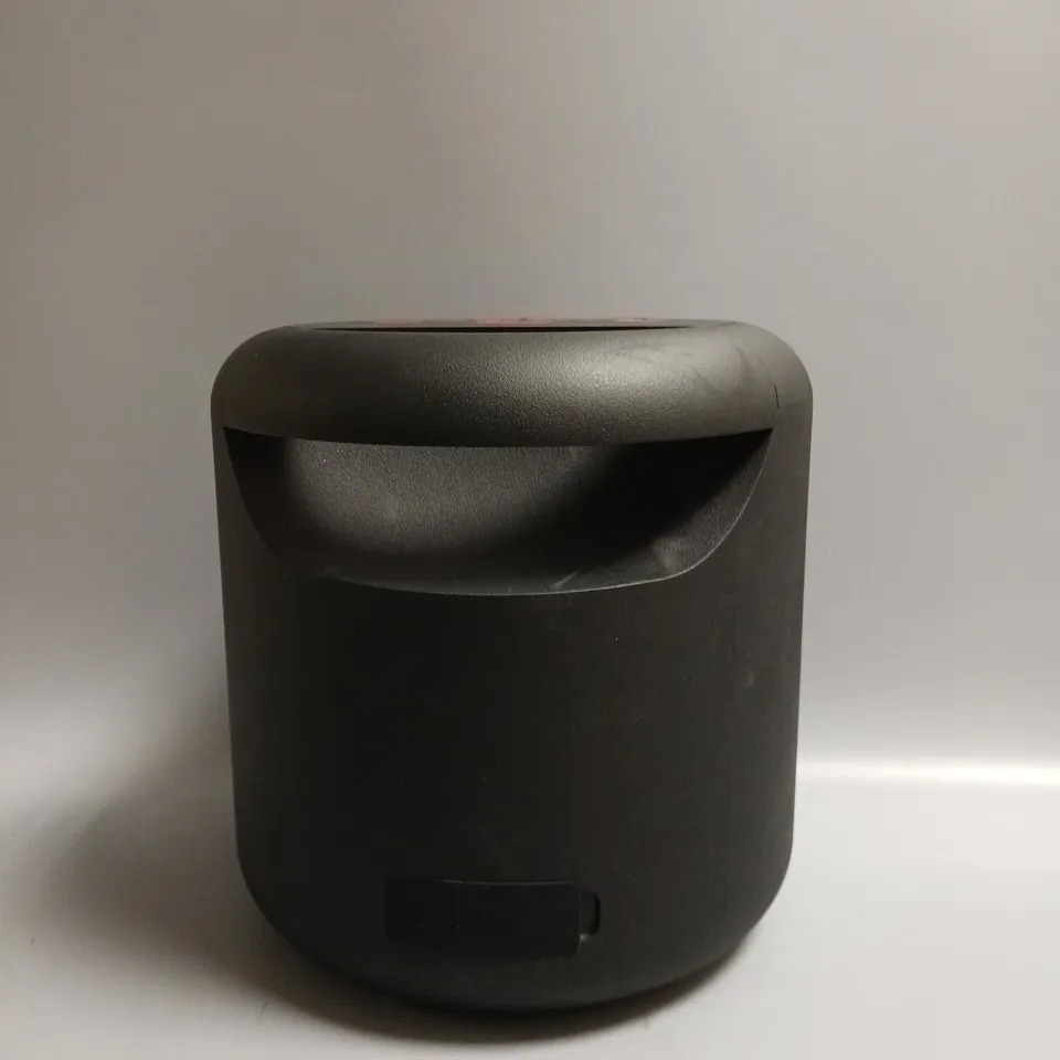 BOXED SHARP 2.1 PARTY SPEAKER SYSTEM IN BLACK AND RED 130W BLUETOOTH ENABLED DISCO LIGHTS