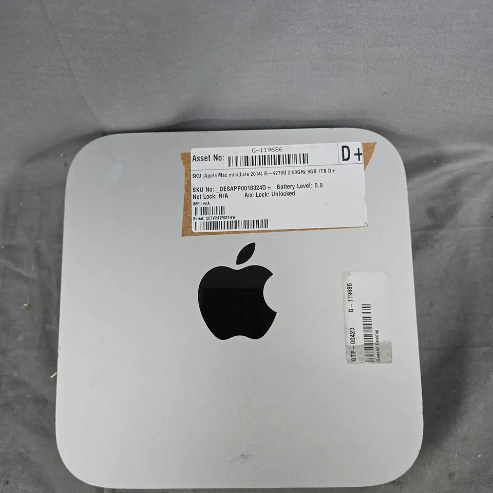 APPLE MAC MINI (LATE 2014) DESKTOP COMPUTER – 2.6GHZ I5, 8GB RAM, 1TB FUSION DRIVE