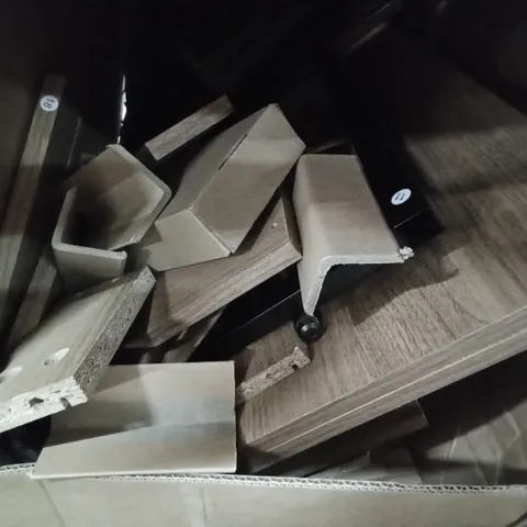 BOXED COSTWAY COMPUTER DESK WITH 3 DRAWERS AND OPEN SHELVES