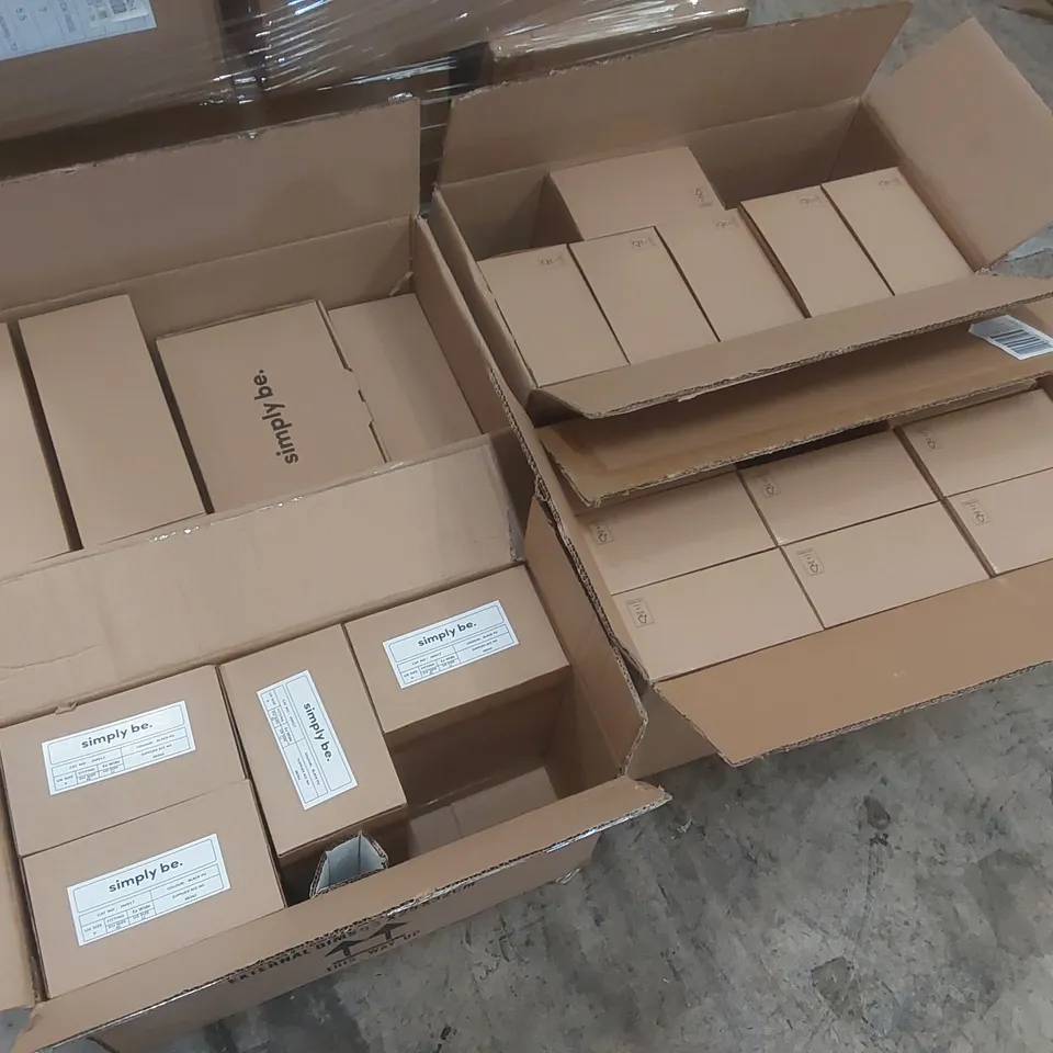 PALLET CONTAINING APPROXIMATELY 185x BRAND NEW ASSORTED DESIGNER SHOES INCLUDING: SIMPLY BE SANDALS, JD WILLIAMS SHOES ECT