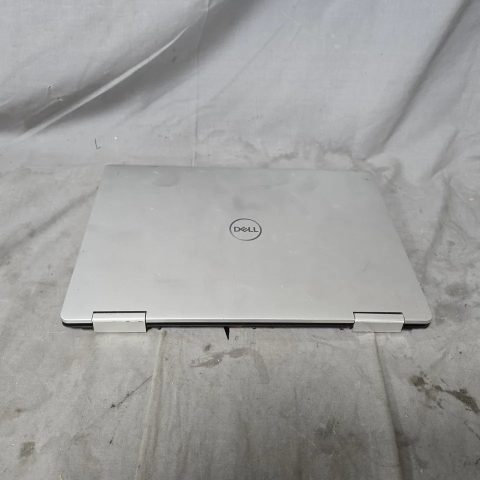 DELL LAPTOP – SILVER, BLACK KEYBOARD. NO BACK TO LAPTOP