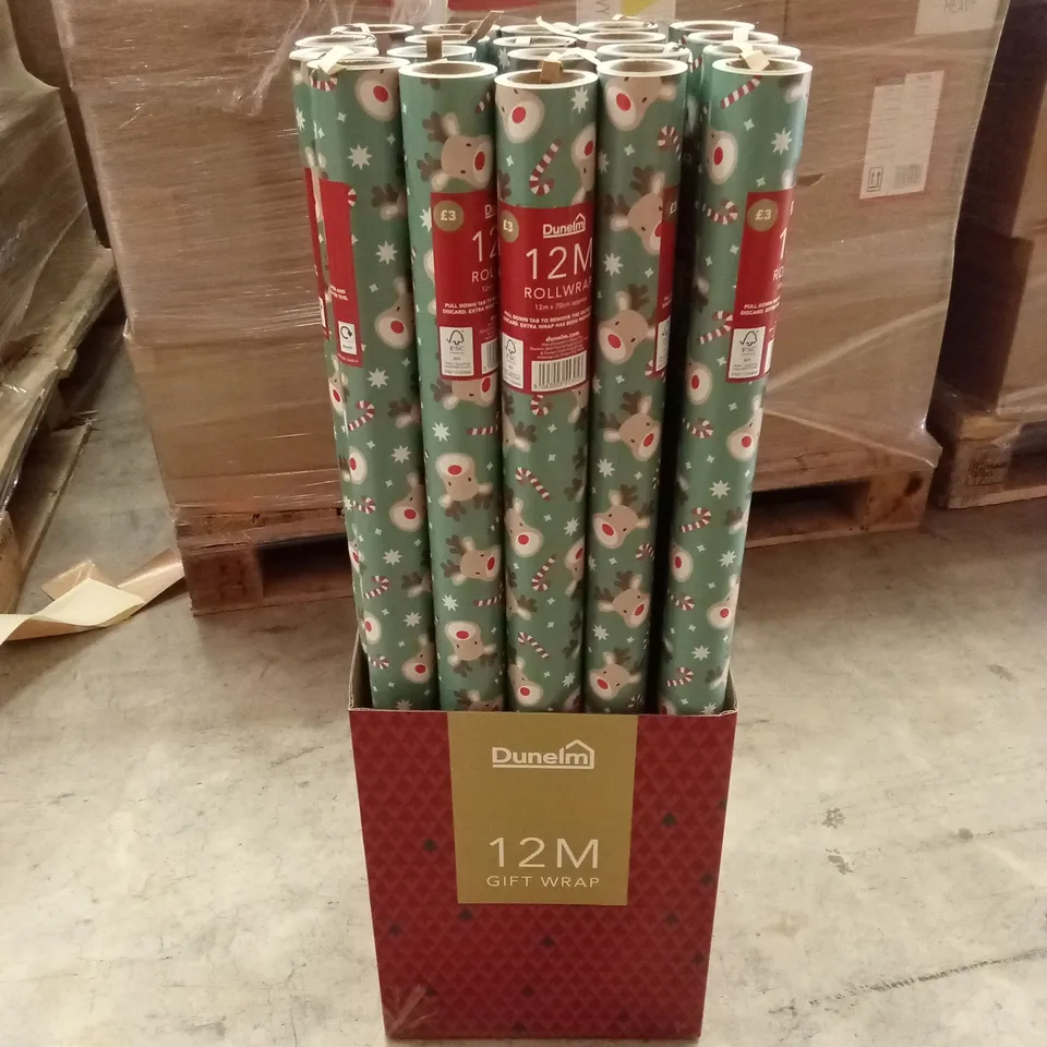 PALLET TO CONTAIN A LARGE QUANTITY OF CHRISTMAS GIFT WRAPPING PAPER