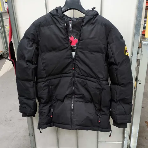 ZAVETTI CANADA HOODED PUFFER JACKET – BLACK, XS