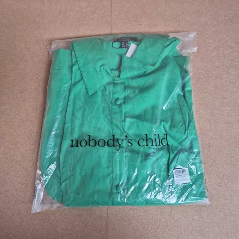 BAGGED NOBODYS CHILD HUNTER MIDI DRESS IN GREEN - UK 12