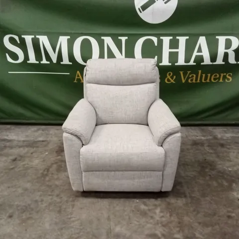 QUALITY DESIGNER FABRIC MANUAL RECLINER ARMCHAIR