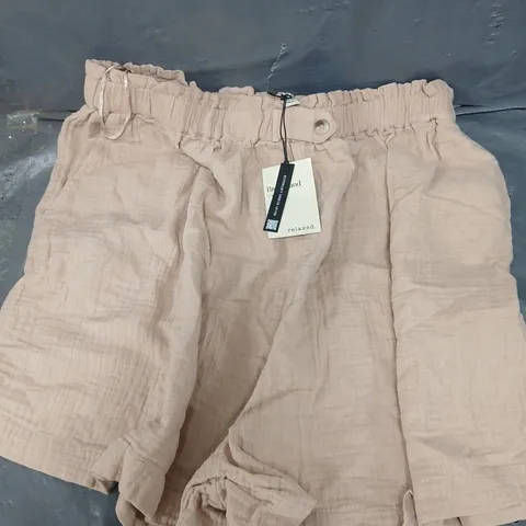 RIVER ISLAND TEXTURED COTTON SHORTS - 16