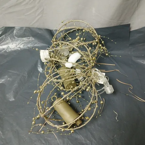 SARA BY SARA DAVIES SET OF 3 PRE LIT BEADED SPHERE'S