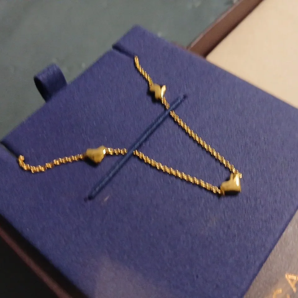 BOXED MONICA VINADER HEART STATION BRACELET