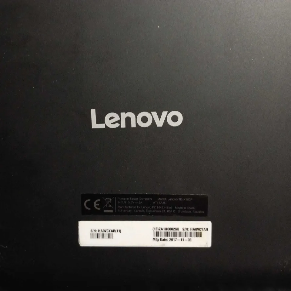 LENOVO TB-X103F TABLET IN BLUE CASE