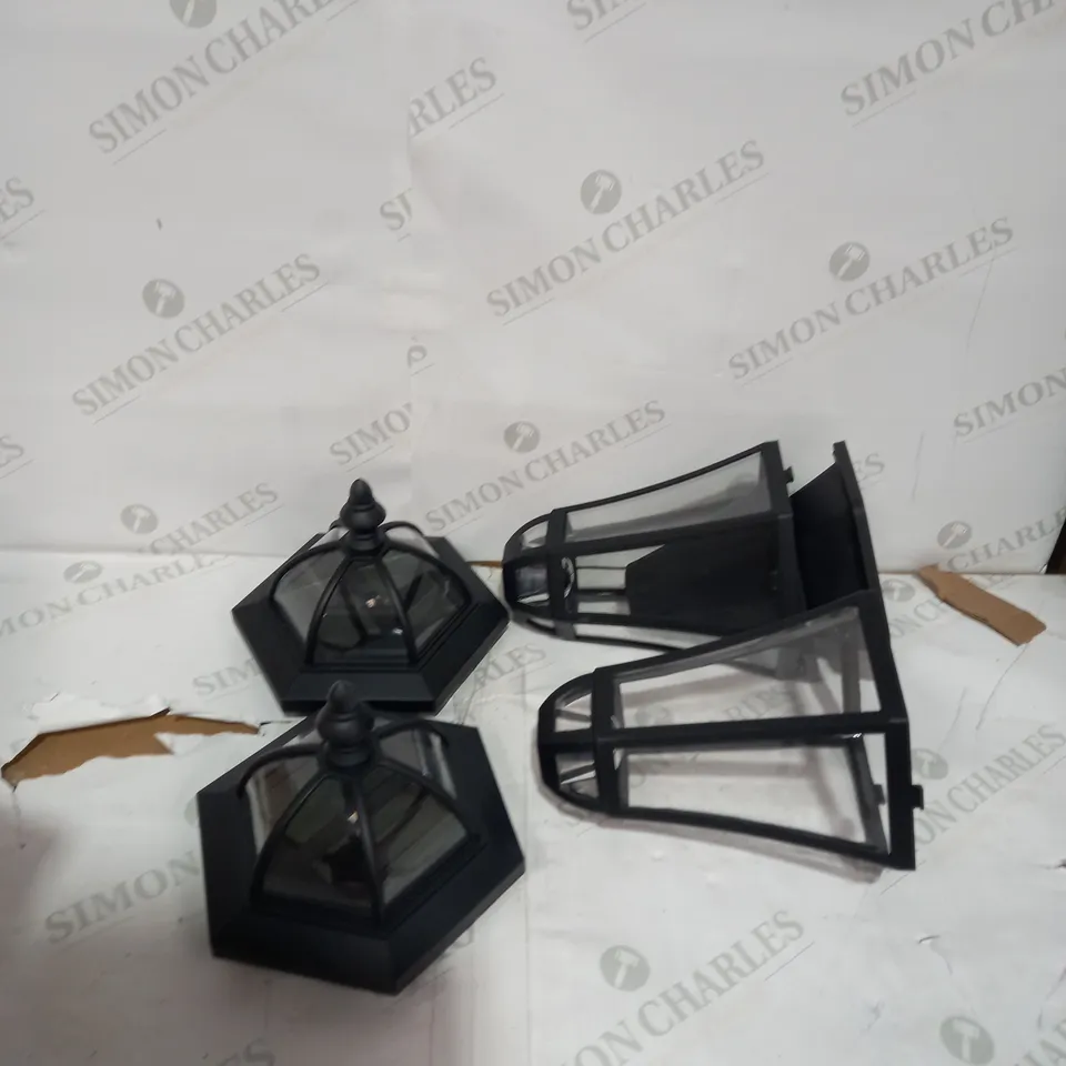 LUXFORM SET OF KENSINGTON SOLAR POWERED LAMP POSTS