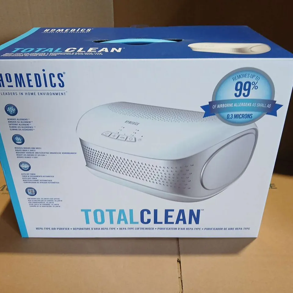 BOXED HOMEDICS TOTAL CLEAN 5 IN 1 DESKTOP AIR PURIFIER AP-DT10WT-EU