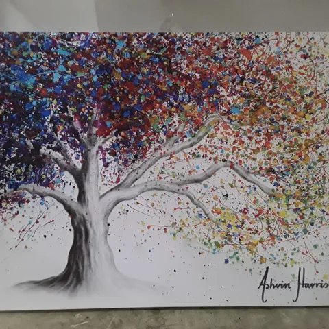 PAINT SPLATTER TREE BY AHVIN HARRISON - WRAPPED CANVAS