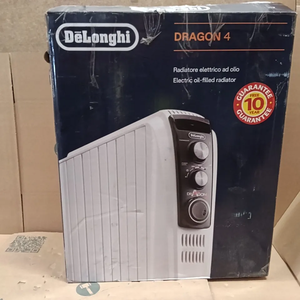 BOXED BOXED DE'LONGHI DRAGON-4 2.5KW OIL FILLED RADIATOR - DIGITAL 695245