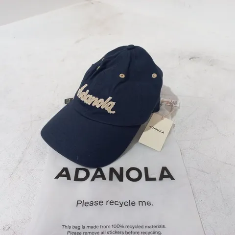 ADANOLA SIGNATURE APPLIQUE CAP IN NAVY
