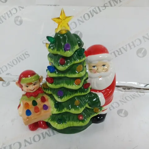 MR CHRISTMAS NOSTALGIC TREE WITH SANTA & ELF