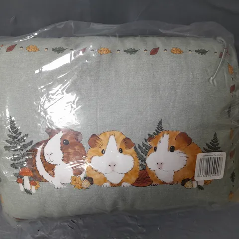 APPROXIMATELY 14 DEEP FILLED GUINEA PIG CUSHIONS