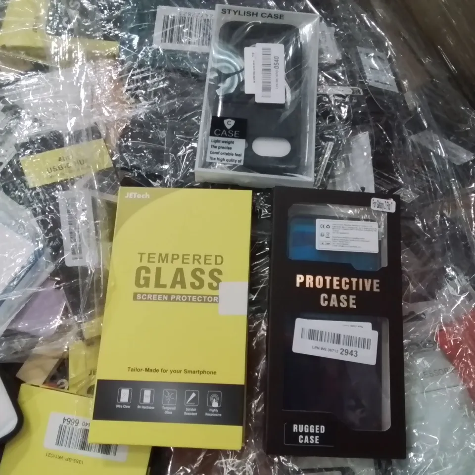 PALLET TO CONTAIN A LARGE QUANTITY OF PHONE CASES AND SCREEN PROTECTORS