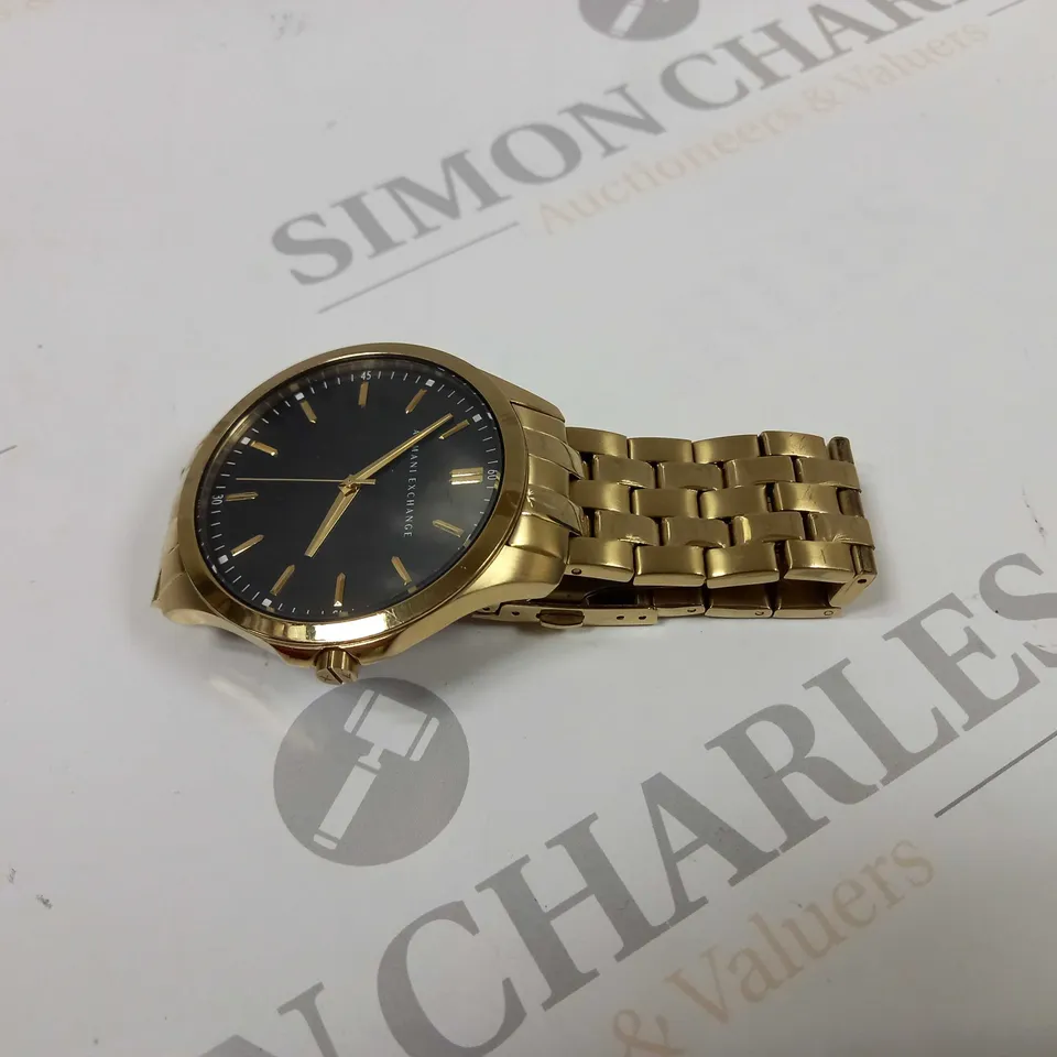 ARMANI EXCHANGE AX2145 MEN'S STAINLESS STEEL 3-HAND WATCH - GOLD 