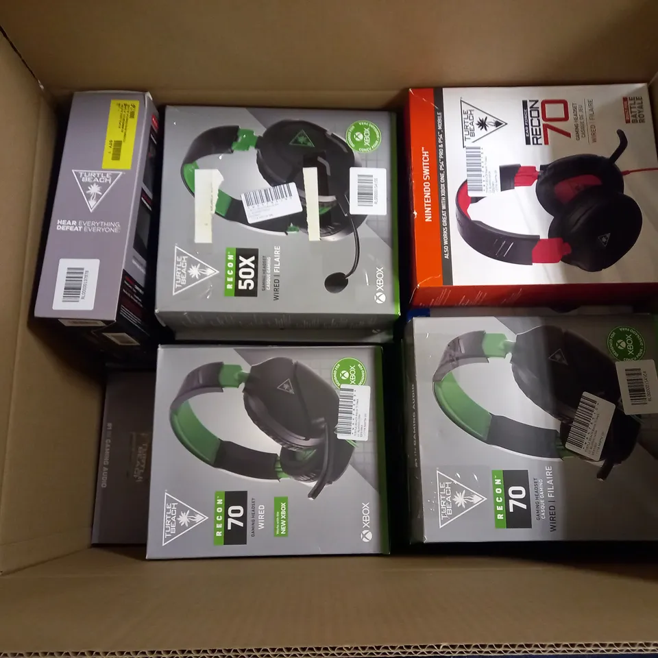 APPROXIMATELY 24 BOXED TURTLE BEACH HEADSETS TO INCLUDE RECON 70, RECON 50X, ETC